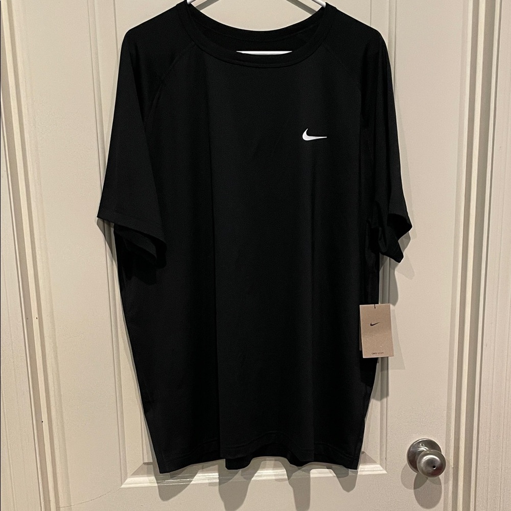 NWT Nike Men's Black Performance Running Training T-Shirt, Size X-Large